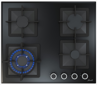 Газовая варочная панель Fornelli (Форнелли) PGT 60 CALORE BL