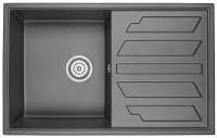 Кухонная мойка GRANULA (Гранула) GR-8002 790*500 мм шварц