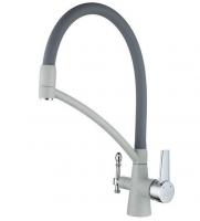 Смеситель для кухни Paulmark (Паульмарк) Holstein Ho213165-310, серый