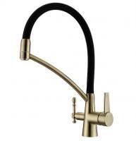 Смеситель для кухни Paulmark (Паульмарк) Holstein Ho213165-BR, бронза