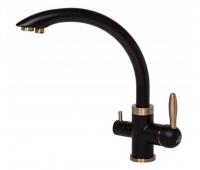 Смеситель для кухни Paulmark (Паульмарк) Essen Es213001-401-BR, антрацит/бронза