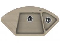 Кухонная мойка Florentina (Флорентина) Веста, песочный