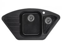 Кухонная мойка GRANULA (Гранула) GR-9101 890*490 мм шварц