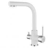 Смеситель для кухни Paulmark (Паульмарк) Essen Es213011-431, матовый белый