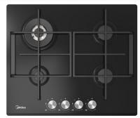 Газовая варочная панель Midea (Мидея) MG621TGB