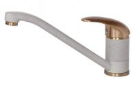 Смеситель для кухни Paulmark (Паульмарк) Holstein Ho211012-310-BR, серый/бронза