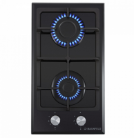 Газовая варочная панель MAUNFELD (Маунфилд) EGHG.32.3CB/G черный + ВИДЕО О ТОВАРЕ