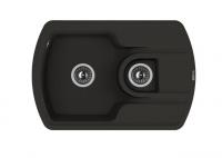 Кухонная мойка Florentina (Флорентина) Нире 760К, черный