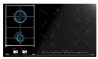 Комбинированная варочная панель Teka (Тека) Hybrid JZC 96324 ABN Black
