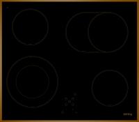 Korting (Кёртинг) HK 6205 RN - электрическая варочная панель