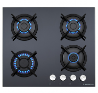 Газовая варочная панель MAUNFELD (Маунфилд) EGHG.64.1CB/G черный + ВИДЕО О ТОВАРЕ