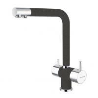 Смеситель с фильтром для кухни Florentina Арес AV, черный