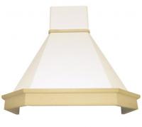 Вытяжка Elikor (Эликор) Камин Грань 90 бежевый / дуб неокрашенный