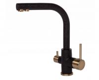 Смеситель для кухни Paulmark (Паульмарк) Essen Es213011-308-BR, черный/бронза