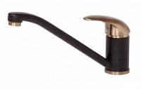 Смеситель для кухни Paulmark (Паульмарк) Holstein Ho211012-308-BR, черный/бронза