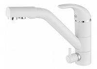 Смеситель для кухни Paulmark (Паульмарк) Holstein Ho213013-431, матовый белый