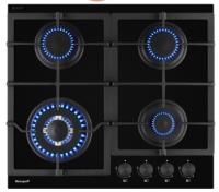 Газовая варочная панель Weissgauff (Вайсгауф) HGG 641 BGV Nano Glass