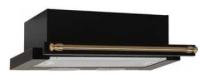 Встраиваемая вытяжка Elikor (Эликор) Интегра 60П-400-В2Л антрацит/рейлинг бронза