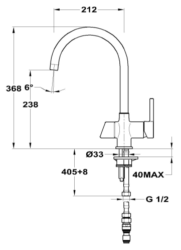 Смеситель Florentina Клио MF, цвет хром