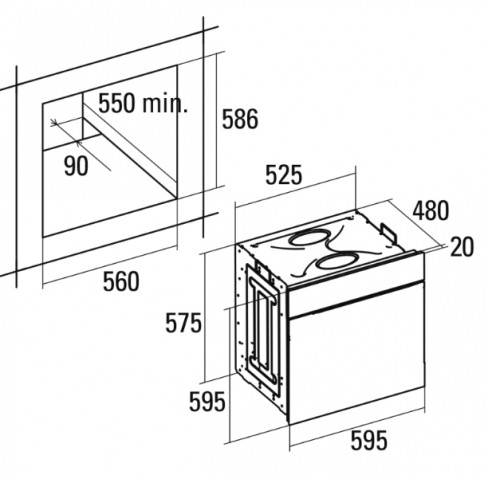 Электрический духовой шкаф Cata (Ката) CM 760 AS BK