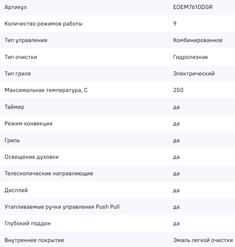 Электрический духовой шкаф MAUNFELD (Маунфилд) EOEM7610DGR