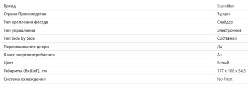 Встраиваемый холодильник Scandilux (Скандилюкс) SBSBI303EZ