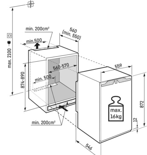 Встраиваемый холодильник Liebherr (Либхер) IRci 3950