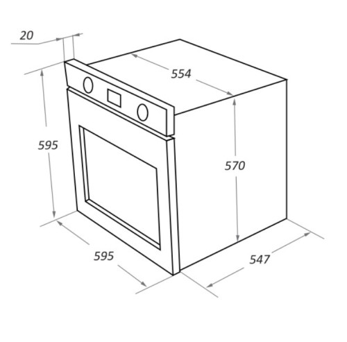 Электрический духовой шкаф MAUNFELD (Маунфилд) EOEF.766B