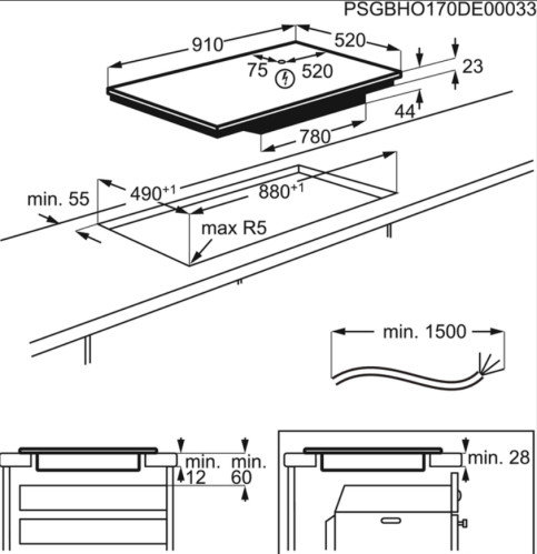 Индукционная варочная панель Electrolux (Электролюкс) EIV 9467