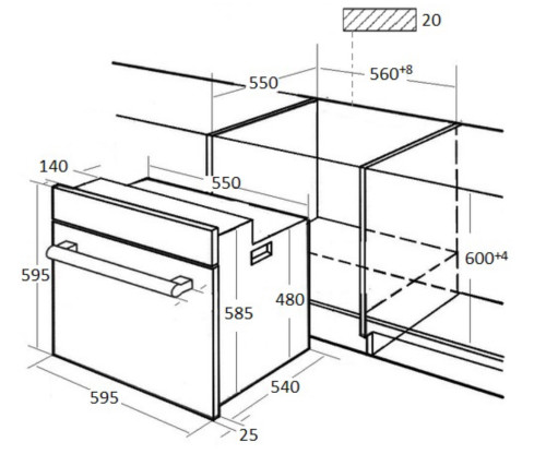Электрический духовой шкаф Kuppersberg (Купперсберг) HFZ 691 BX