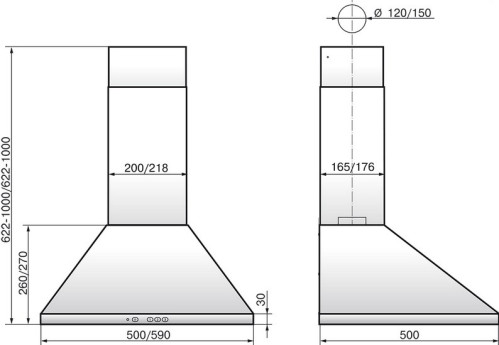 Вытяжка Elikor (Эликор) Вента 60 нерж (650) К3Д