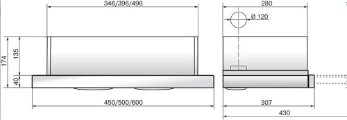 Вытяжка Elikor (Эликор) Интегра 60 нерж/нерж