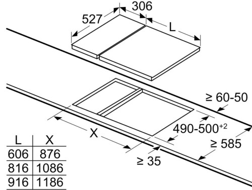Газовая варочная панель Bosch (Бош) PRB3A6B70