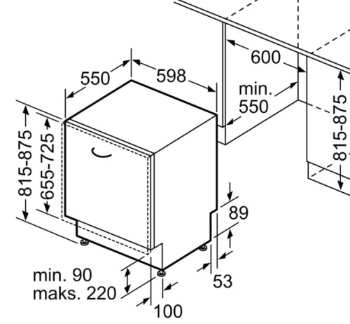 Встраиваемая посудомоечная машина Bosch (Бош) SMV46KX04E