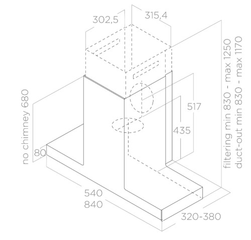 Вытяжка Elica (Элика) HAIKU DRY @ BLRO/A/90