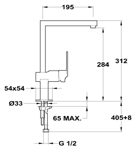 Смеситель Florentina Сильвер MF, цвет хром