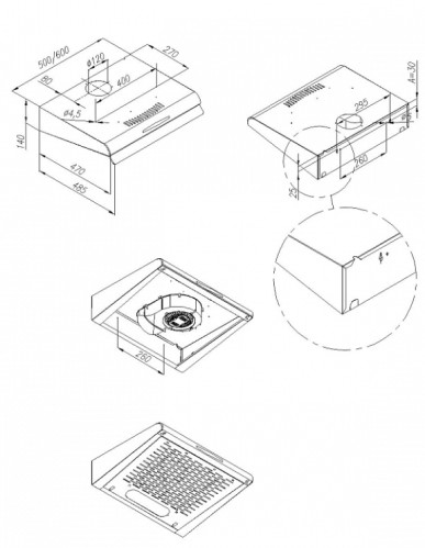 Вытяжка MAUNFELD (Маунфилд) MPC 60 WH