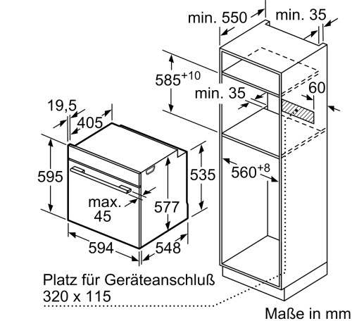 Электрический духовой шкаф Bosch (Бош) HBG675BW1