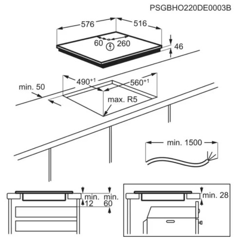 Индукционная варочная панель Electrolux (Электролюкс) EIT60443X