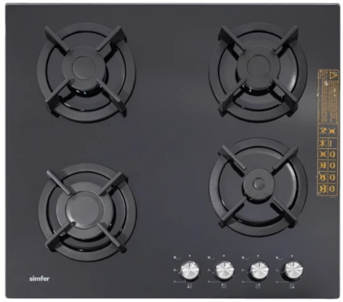 Газовая варочная панель Simfer (Симфер) H60N40B416