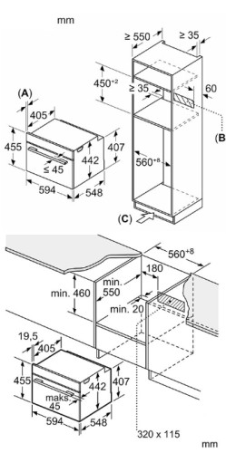 Электрический духовой шкаф Bosch (Бош) CMG7241W1