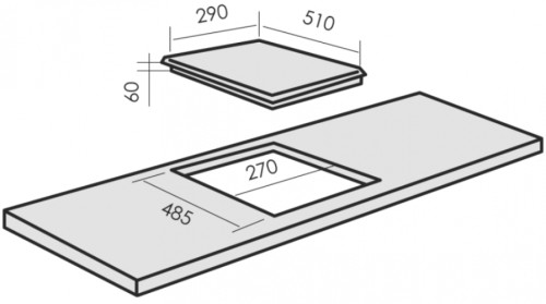 Газовая варочная панель MBS PG-306WH