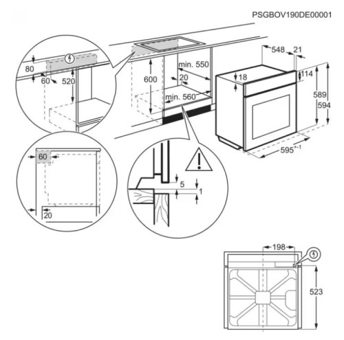 Электрический духовой шкаф Electrolux (Электролюкс) LOE8H39V
