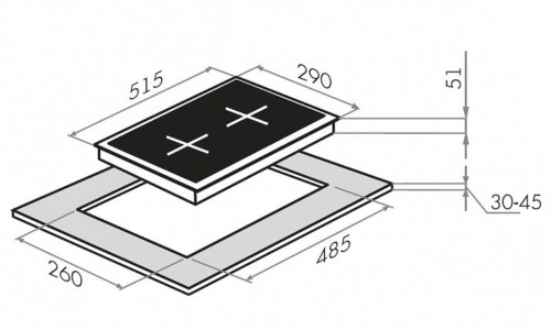 Газовая варочная панель MAUNFELD (Маунфилд) EGHG.31.33CB/G