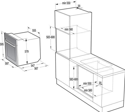 Электрический духовой шкаф Gorenje (Горенье) BO658A34BG