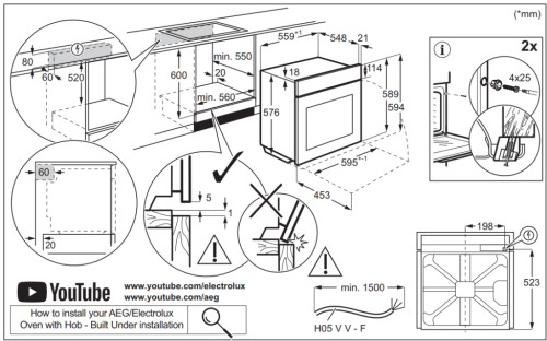 Электрический духовой шкаф Electrolux (Электролюкс) LOE8F38X