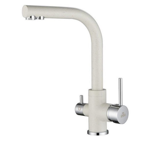 Смеситель для кухни Paulmark (Паульмарк) Essen Es213011-331, белый