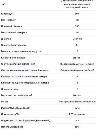 Холодильник NORDFROST (Нордфрост) RFC 390D NFW