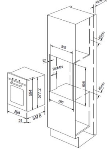 Электрический духовой шкаф Graude (Грауде) BE 60.2 E
