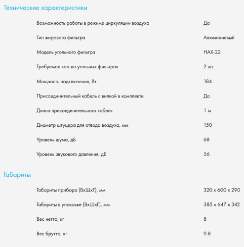 Встраиваемая вытяжка Haier (Хайер) HVX-BI652GW